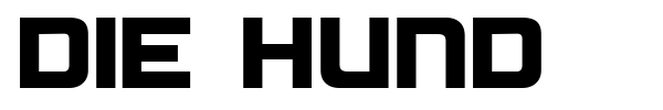 Die Hund font
