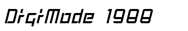 DigiMode 1988 font
