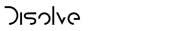 Disolve font