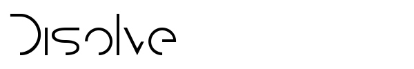 Disolve font preview