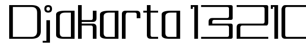 Djakarta 13210 font