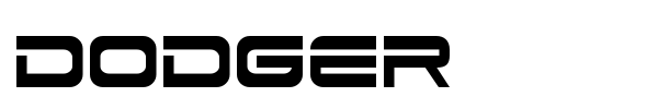 Dodger font preview