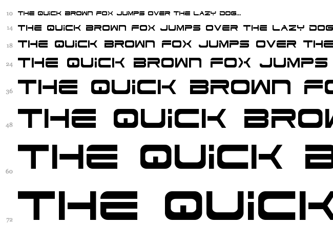 Dodger font waterfall