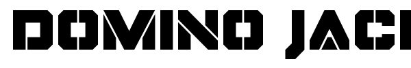 Domino Jack font preview