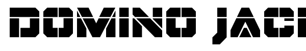 Domino Jack font preview