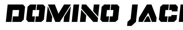 Domino Jack font preview