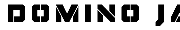 Domino Jack font preview