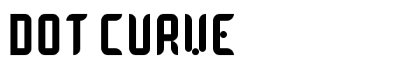 Dot Curve font