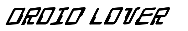 Droid Lover font