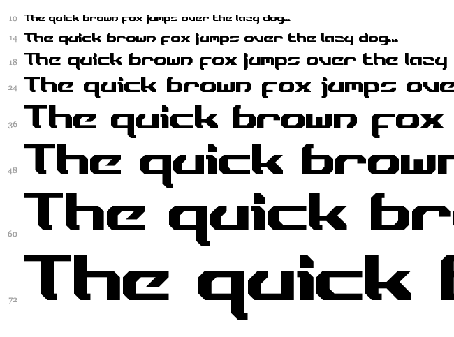 Dynotherm font waterfall