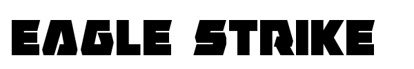 Eagle Strike font preview