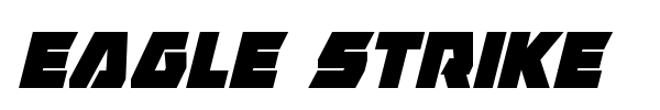 Eagle Strike font preview