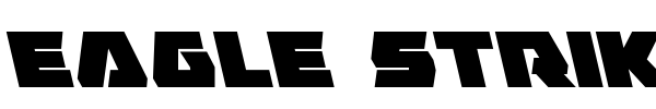 Eagle Strike font preview