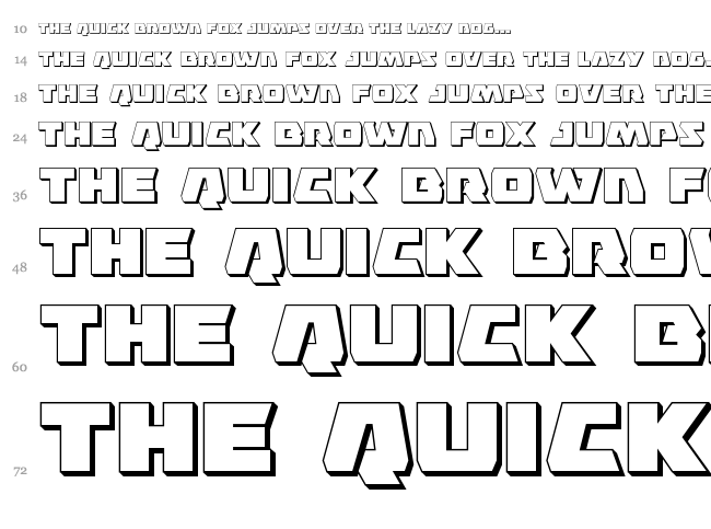 Eagle Strike font waterfall