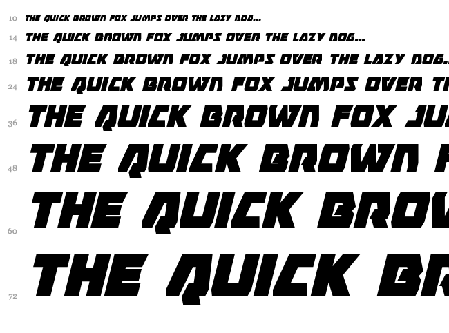 Eagle Strike font waterfall