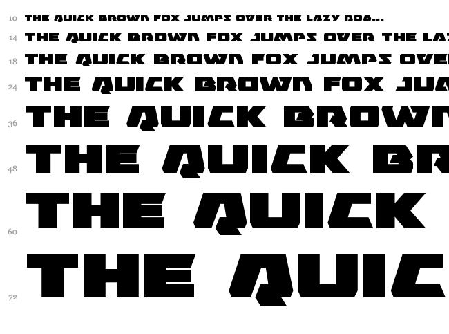 Eagle Strike font waterfall