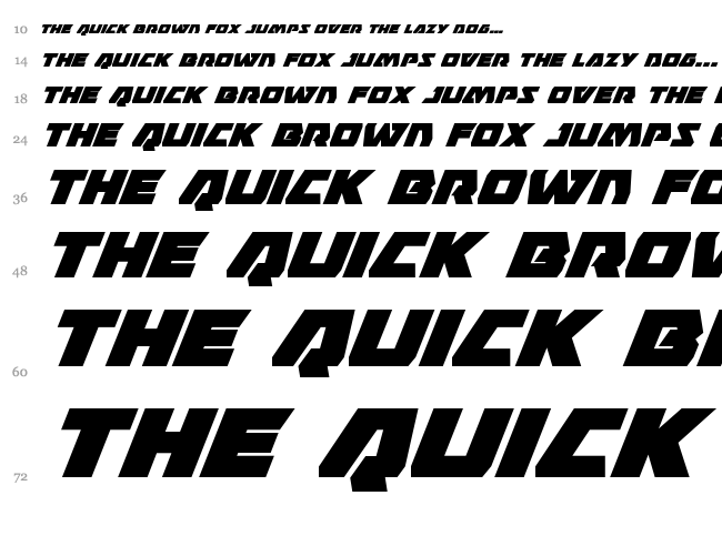 Eagle Strike font waterfall