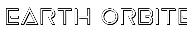 Earth Orbiter font preview