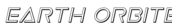Earth Orbiter font preview