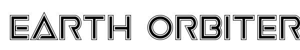 Earth Orbiter font preview