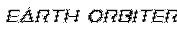 Earth Orbiter font preview