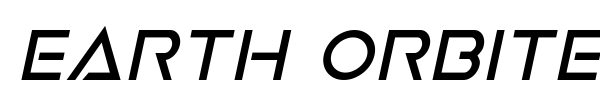Earth Orbiter font preview