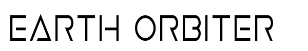 Earth Orbiter font preview