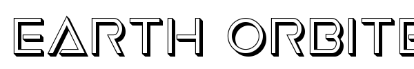 Earth Orbiter font preview