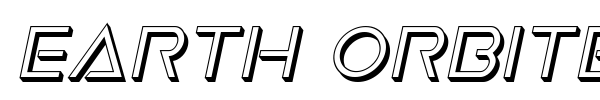 Earth Orbiter font preview