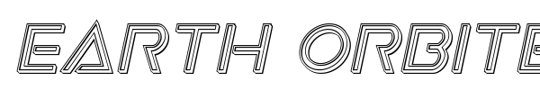 Earth Orbiter font preview