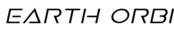 Earth Orbiter font preview
