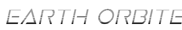 Earth Orbiter font preview