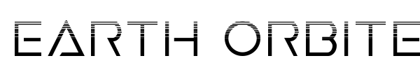 Earth Orbiter font preview