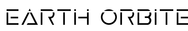 Earth Orbiter font preview
