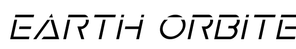 Earth Orbiter font preview