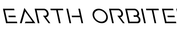 Earth Orbiter font preview