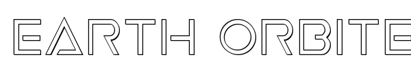 Earth Orbiter font preview