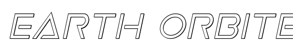 Earth Orbiter font preview