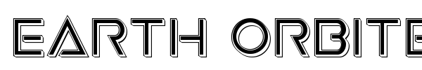 Earth Orbiter font preview