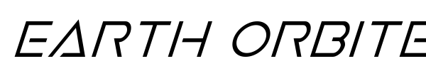 Earth Orbiter font preview
