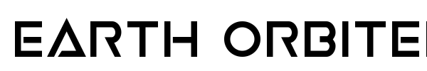 Earth Orbiter font preview