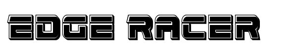Edge Racer font preview