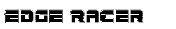 Edge Racer font preview