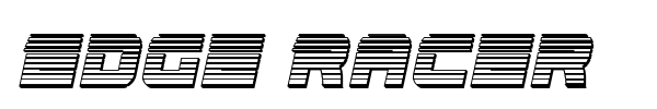 Edge Racer font preview