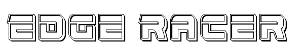 Edge Racer font preview
