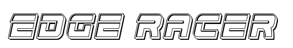 Edge Racer font preview