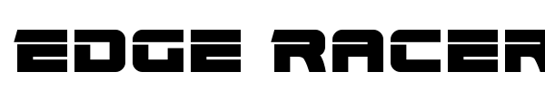 Edge Racer font preview