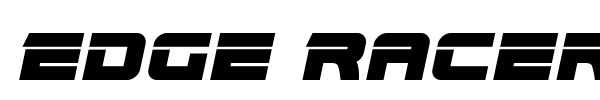 Edge Racer font preview