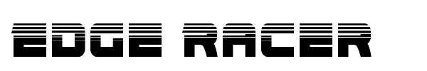 Edge Racer font preview
