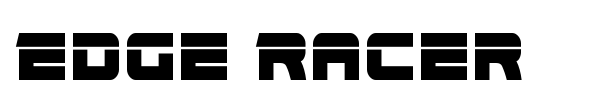 Edge Racer font preview